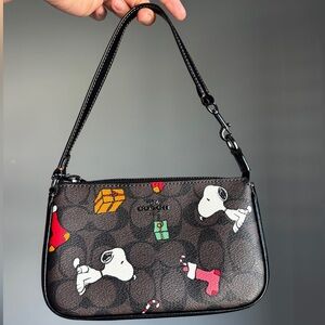COACH X Peanuts Nolita 19 Signature Canvas With Snoopy Bag